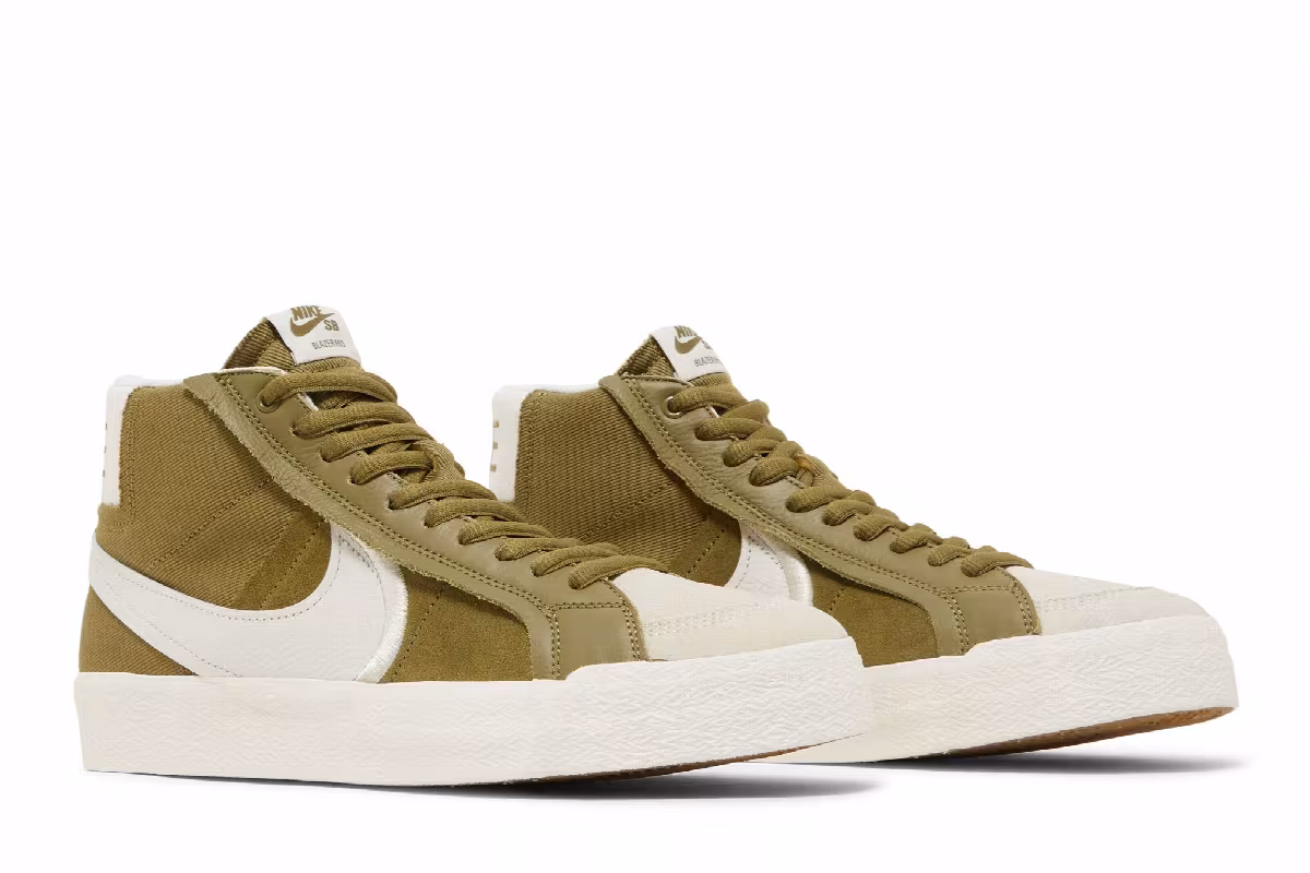 Nike Zoom Blazer Mid Premium Plus SB Olive Green, view 9