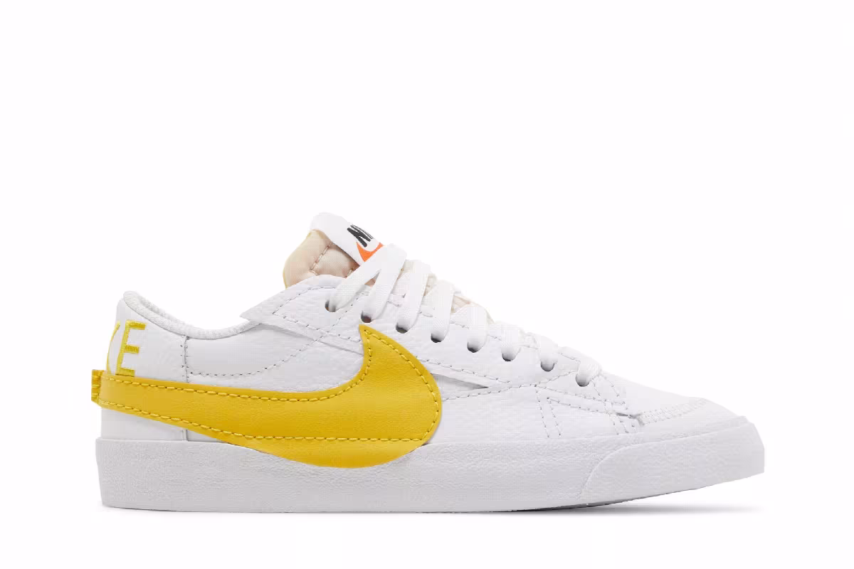 Nike Blazer Low Jumbo White Vivid Sulfur, view 2