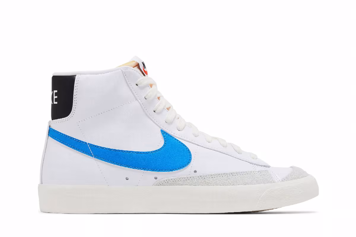Nike Blazer Mid White Light Photo Blue, view 2