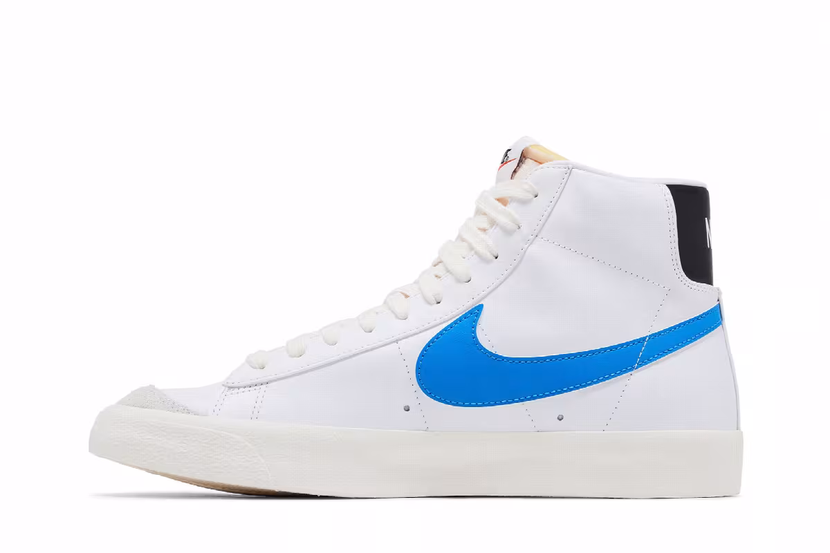 Nike Blazer Mid White Light Photo Blue, view 4