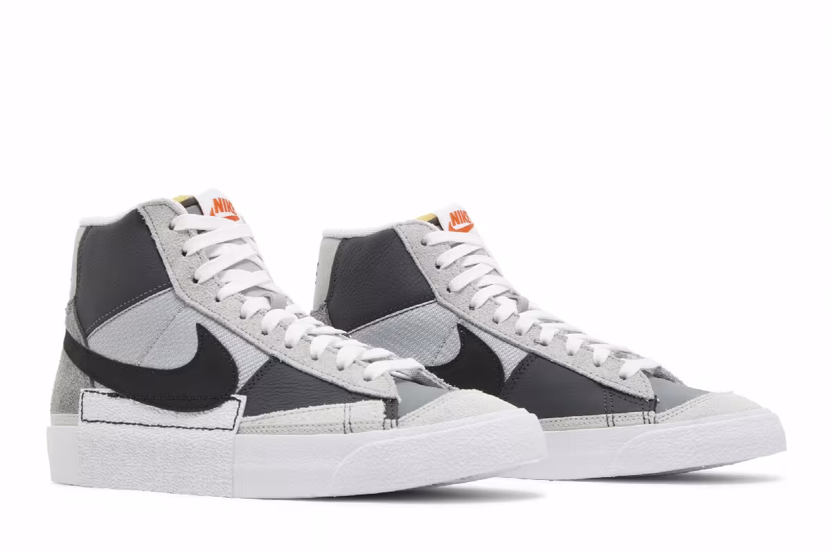 Nike Blazer Mid Remastered - Grey Black, view 9