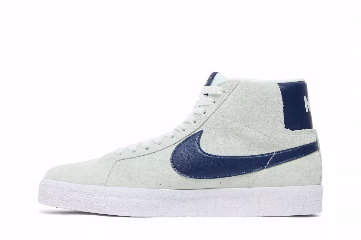 Nike Zoom Blazer Mid SB Barely Green Navy, view 4