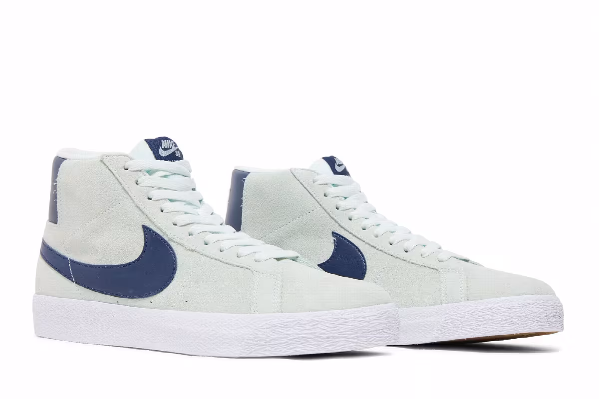 Nike Zoom Blazer Mid SB Barely Green Navy, view 9