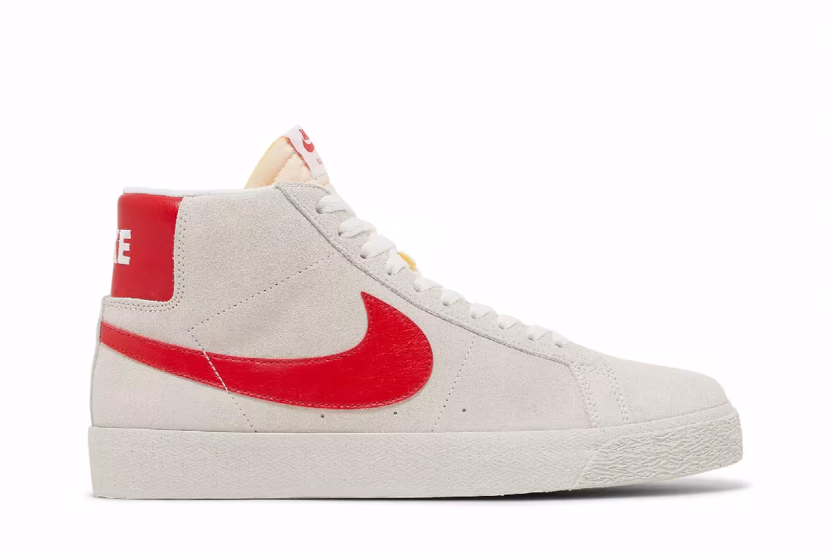 Nike Zoom Blazer Mid SB White University Red, view 2