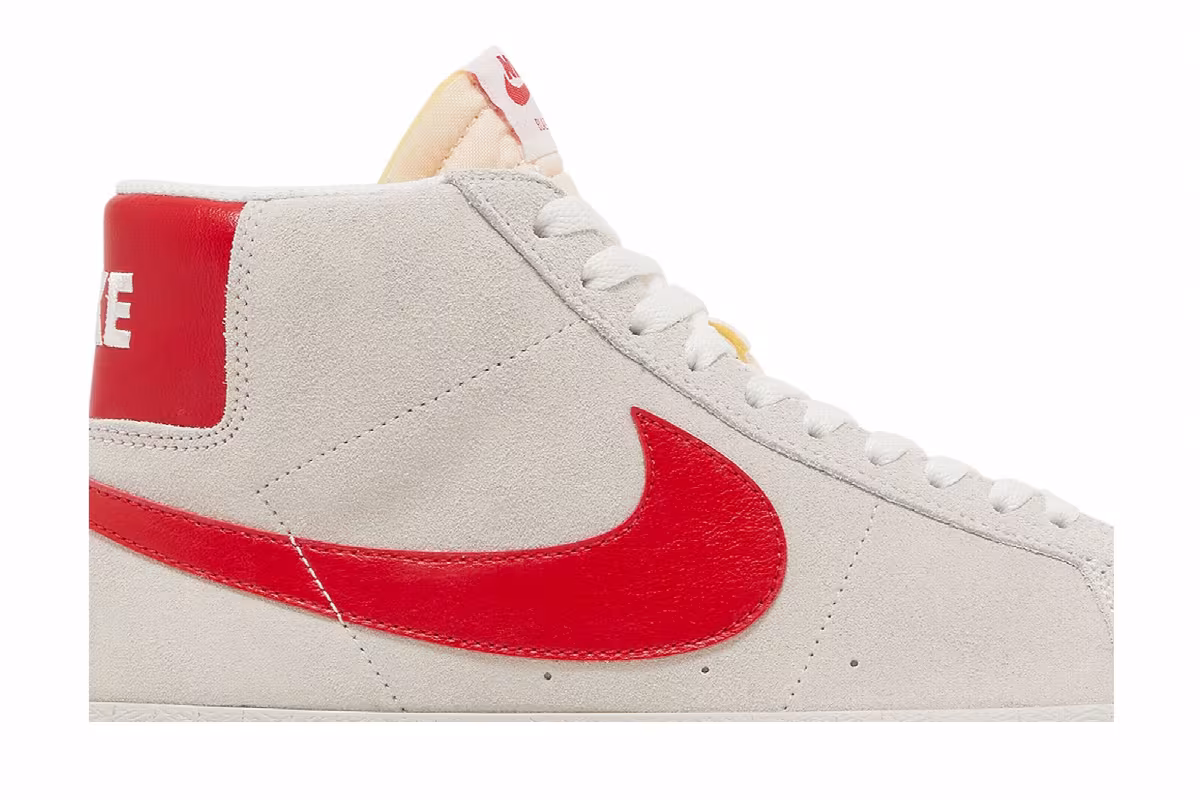 Nike Zoom Blazer Mid SB White University Red, view 3