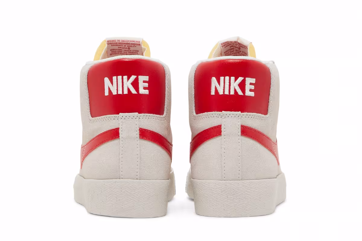 Nike Zoom Blazer Mid SB White University Red, view 7