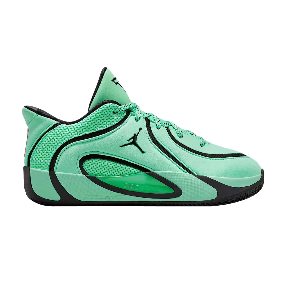 Air Jordan Tatum 4 GS Green Glow/Bright Crimson/Black