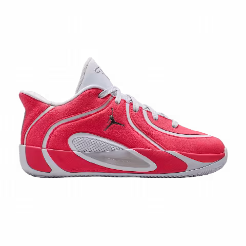 Air Jordan Tatum 4 Premium GS 'Siren Red/Football Grey/Metallic Silver'