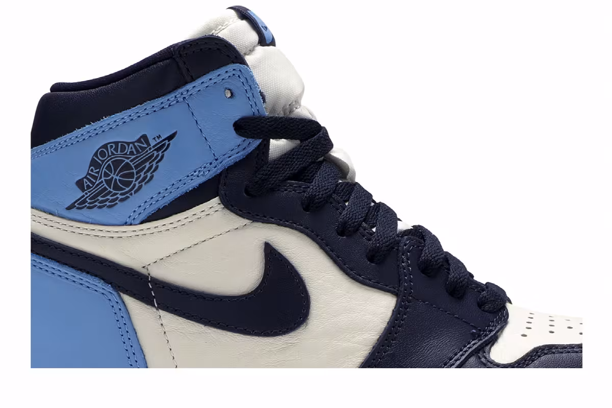 Air Jordan 1 High OG Obsidian, UNC, view 3