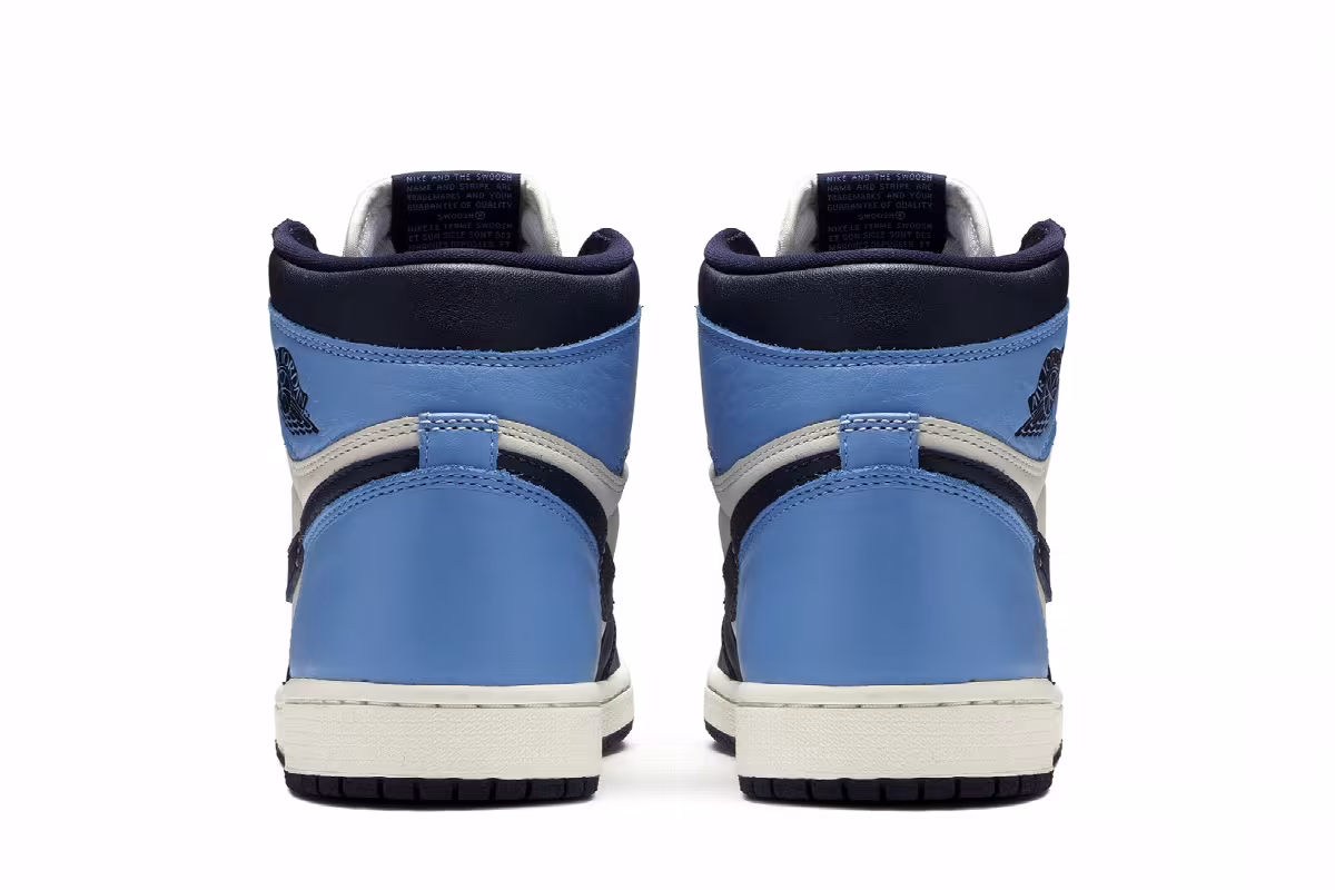 Air Jordan 1 High OG Obsidian, UNC, view 7