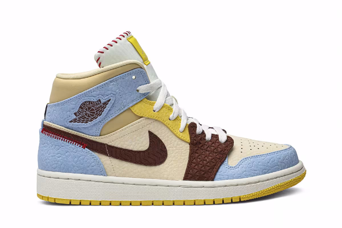Maison Chateau Rouge x Air Jordan 1 Mid SE Fearless, view 2