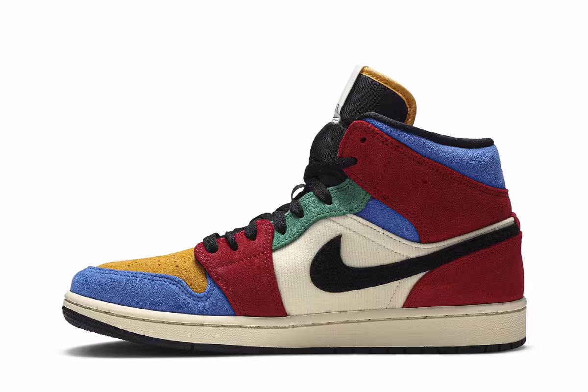 Blue The Great x Air Jordan 1 Mid Fearless, view 4