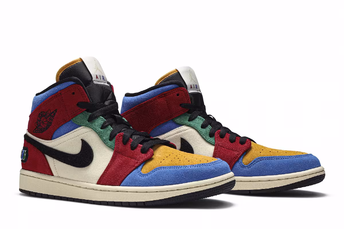 Blue The Great x Air Jordan 1 Mid Fearless, view 9