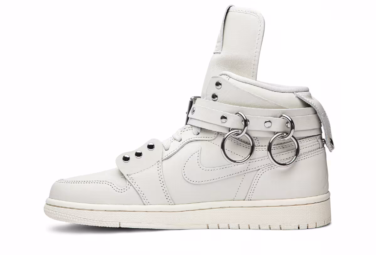 Comme des Garçons x Air Jordan 1 Strap High White, view 4