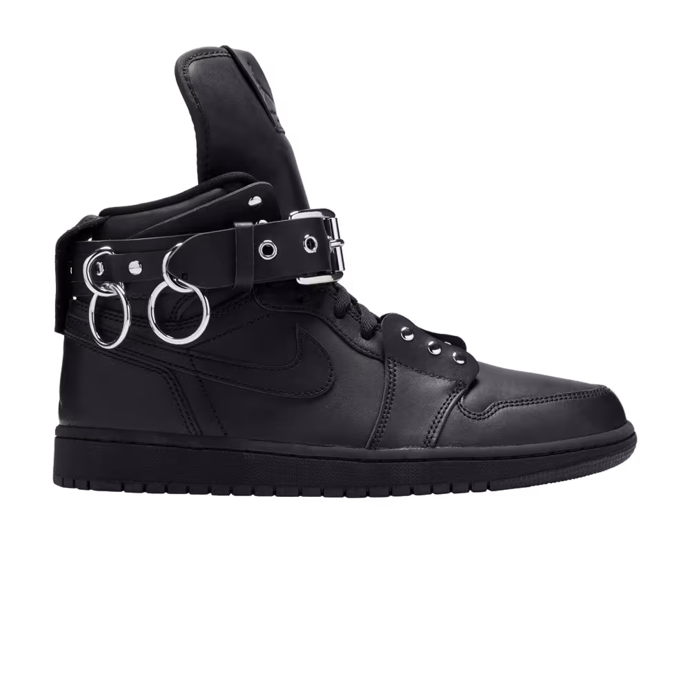 Comme des Garçons x Air Jordan 1 Strap High Black