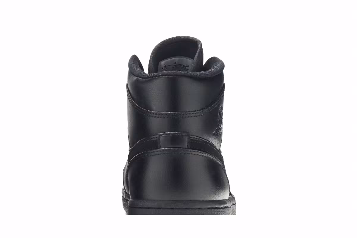 Air Jordan 1 Mid Triple Black, view 8