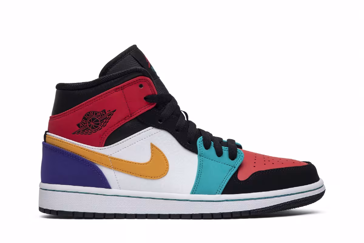 Air Jordan 1 Mid Multi-Color, view 2