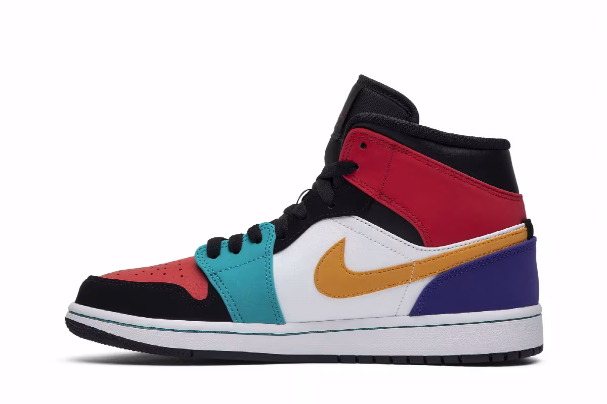 Air Jordan 1 Mid Multi-Color, view 4