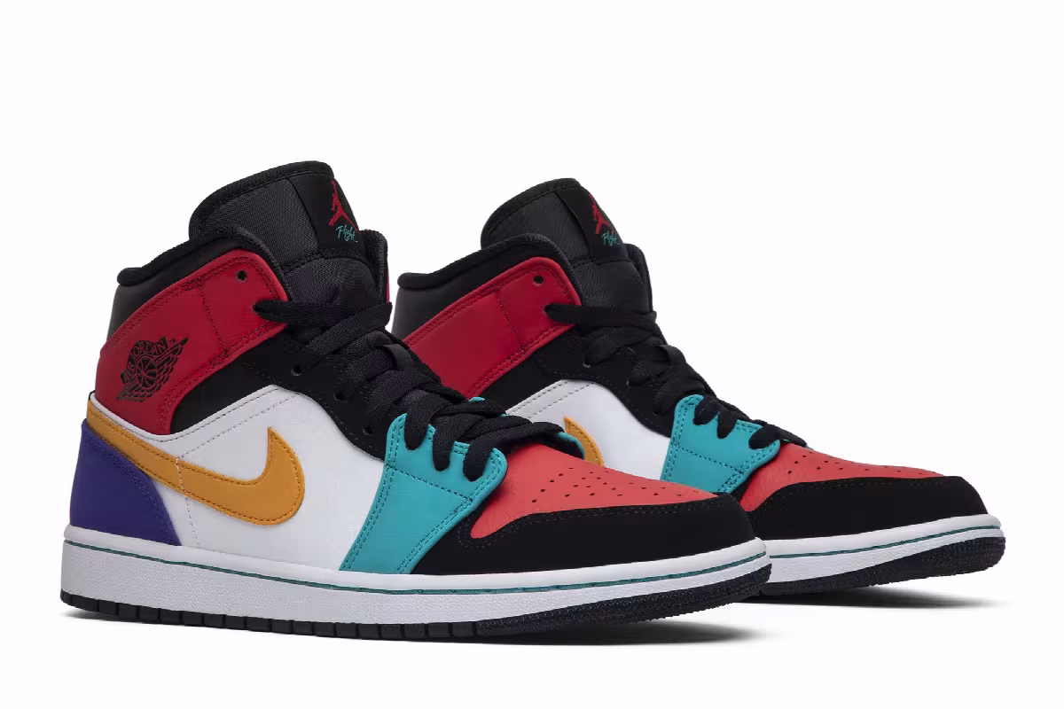 Air Jordan 1 Mid Multi-Color, view 9