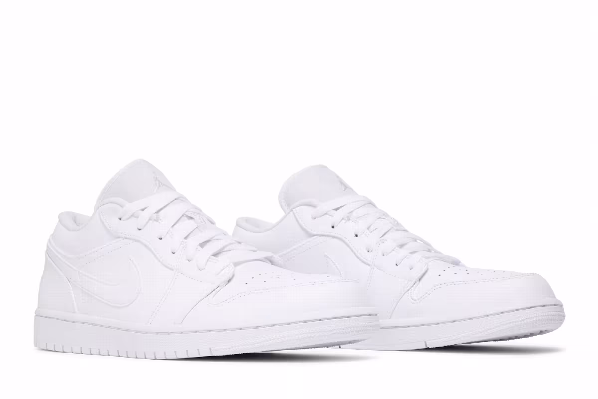 Air Jordan 1 Low Triple White, view 9