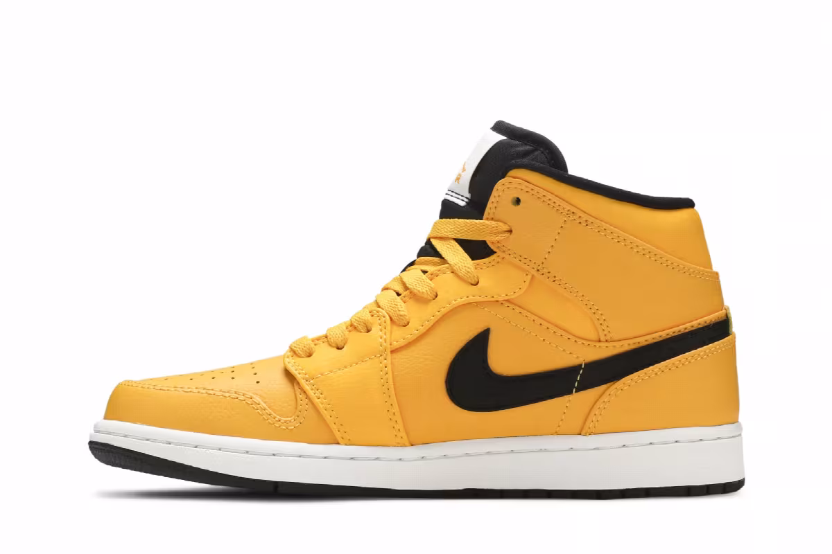 Air Jordan 1 Mid University Gold, view 4
