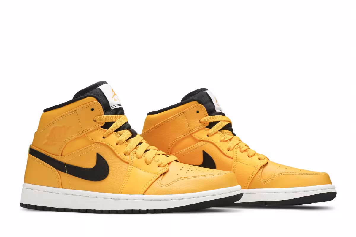 Air Jordan 1 Mid University Gold, view 9