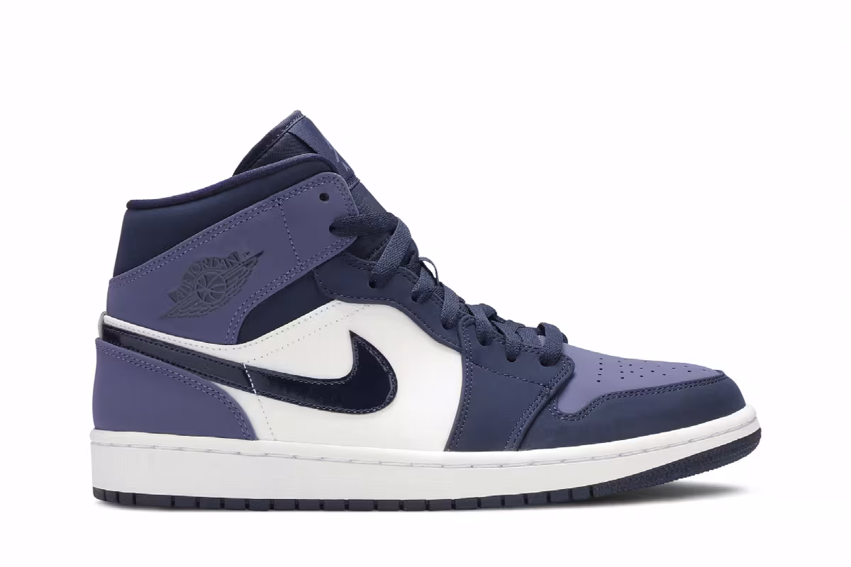 Air Jordan 1 Mid Sanded Purple, view 2