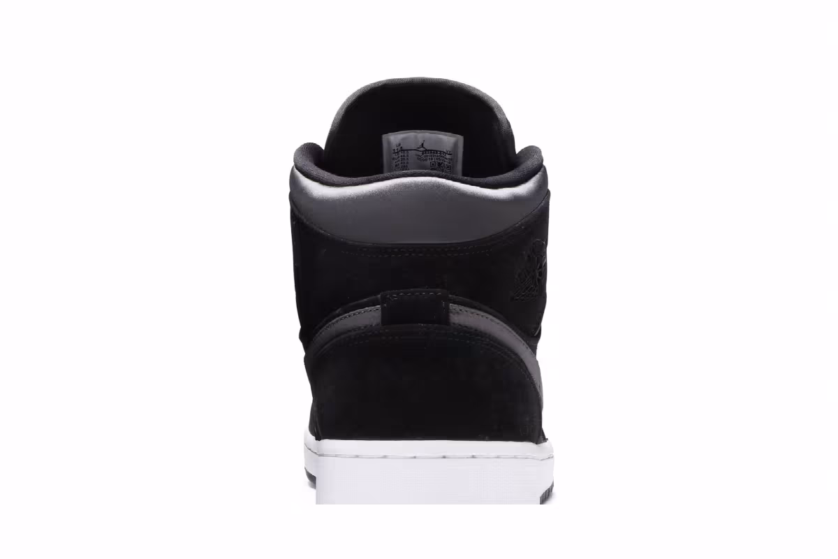 Air Jordan 1 Mid SE Nylon Black Grey, view 8
