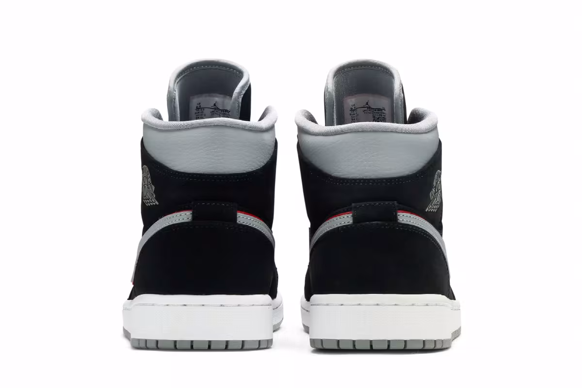 Air Jordan 1 Mid Black Grey, view 7