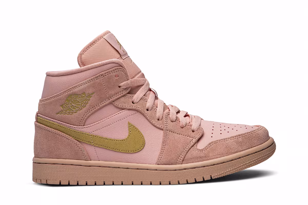 Air Jordan 1 Mid Coral Gold, view 2
