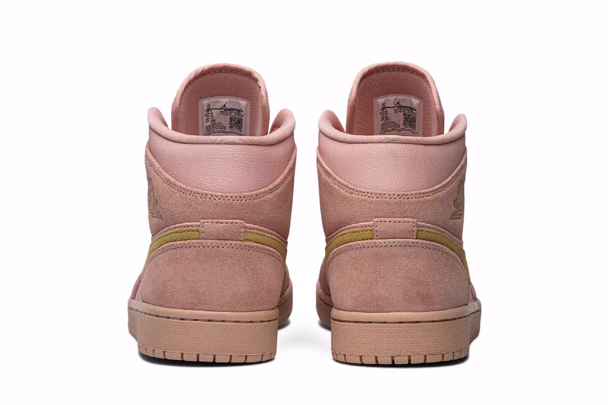 Air Jordan 1 Mid Coral Gold, view 7