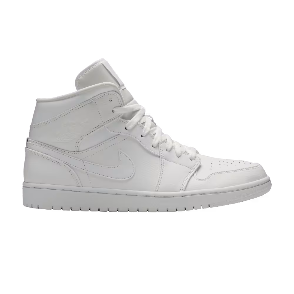 Air Jordan 1 Mid Triple White 2019