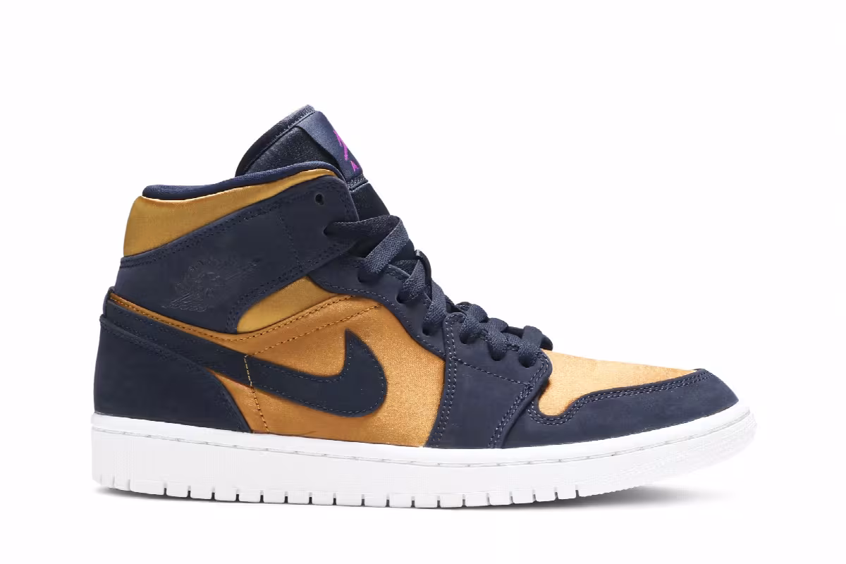 Air Jordan 1 Mid SE Premium Stain Gold, view 2