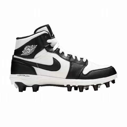 Air Jordan 1 Mid TD Cleat 'Black White'
