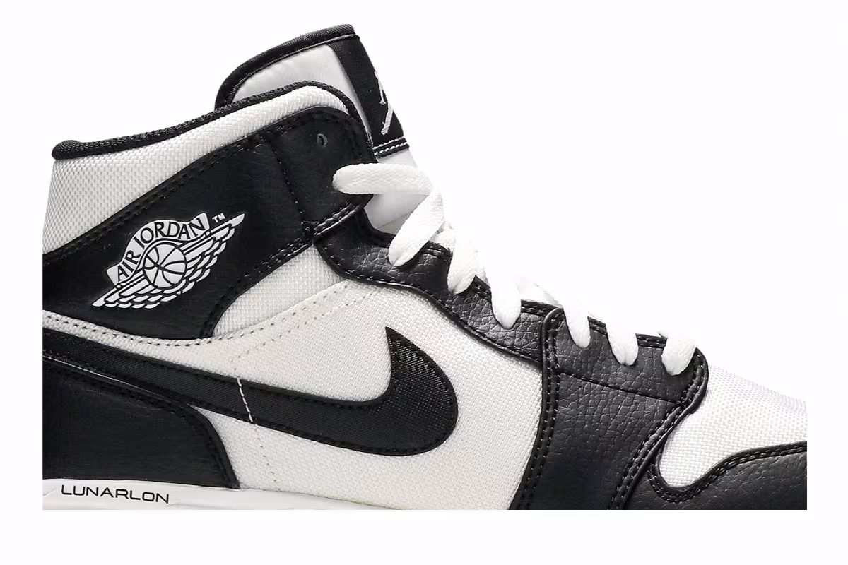 Air Jordan 1 Mid TD Cleat Black White, view 3