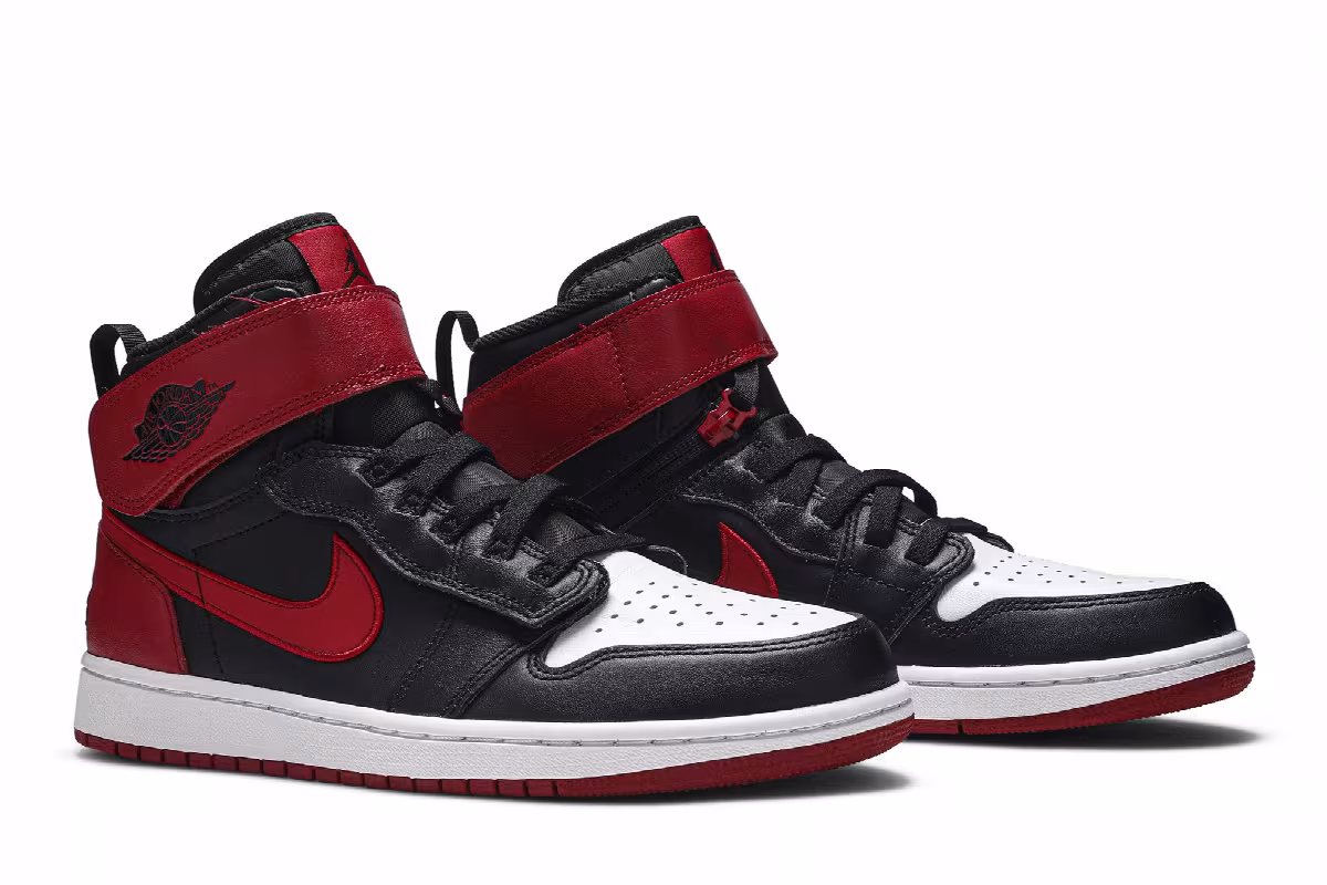 Air Jordan 1 High FlyEase Black Toe, view 9