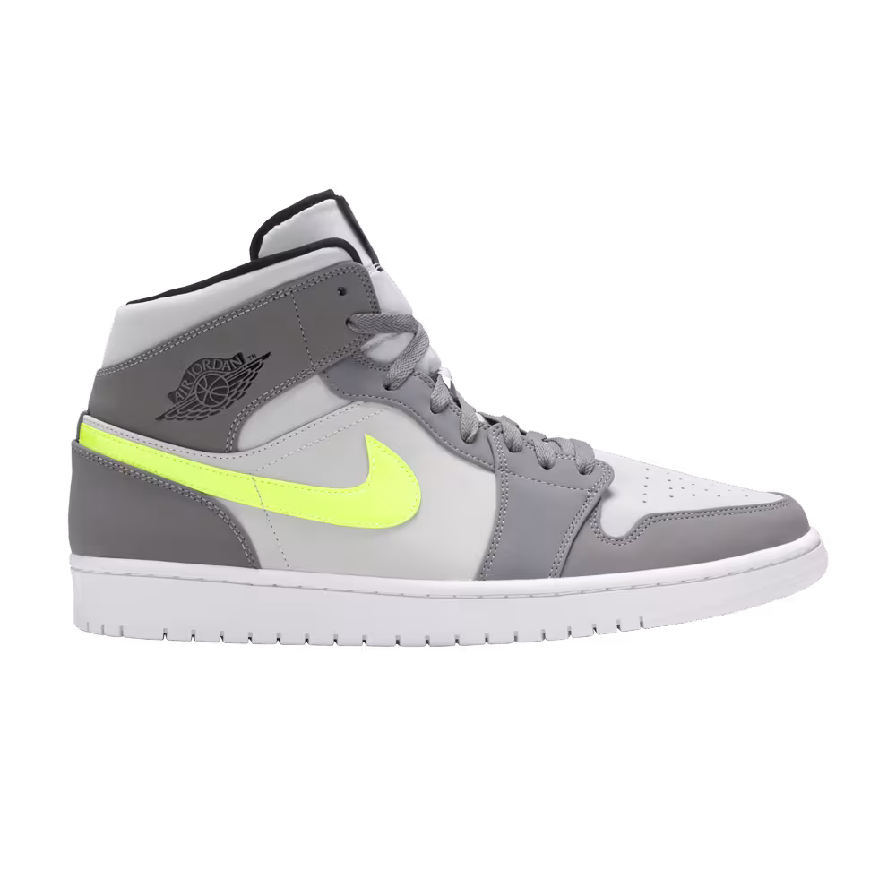 Air Jordan 1 Mid Gunsmoke Volt