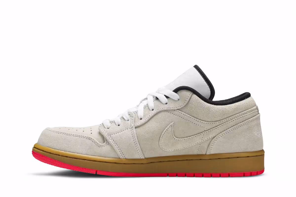 Air Jordan 1 Low White Gym Yellow, view 4