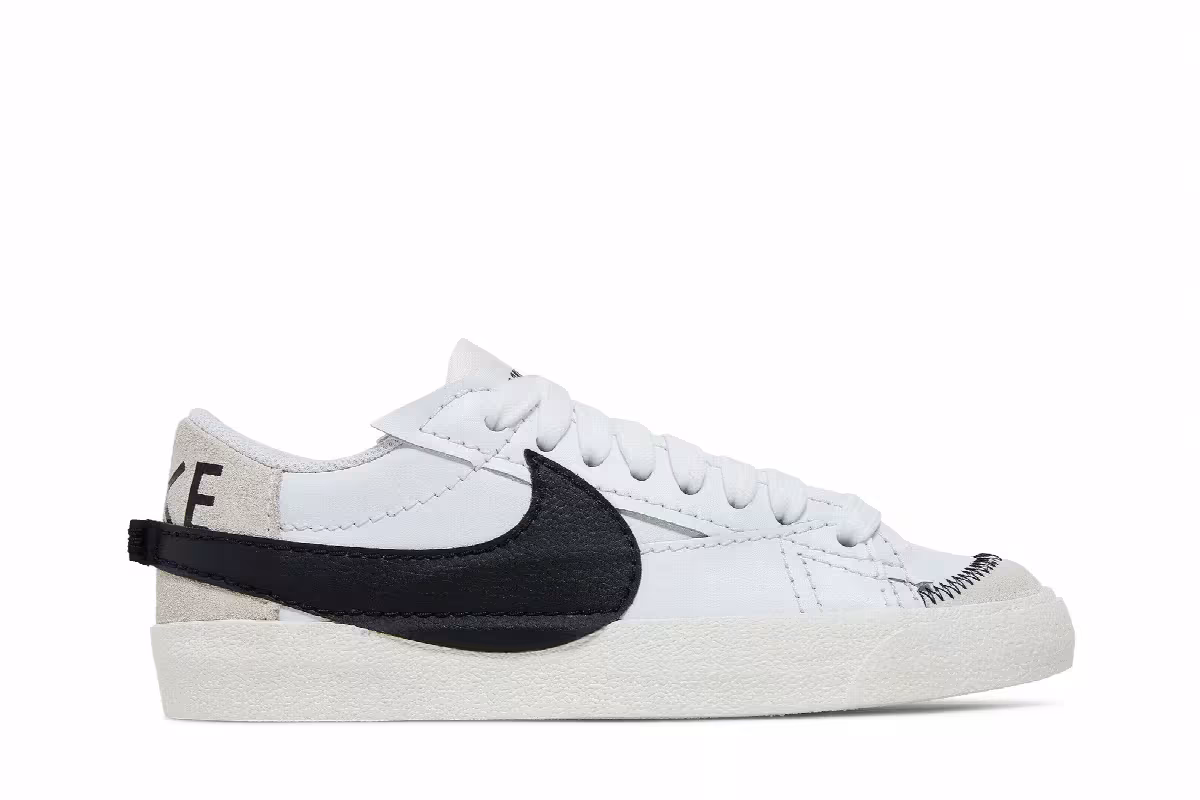 Nike Women's Blazer Low Jumbo White Black, view 2