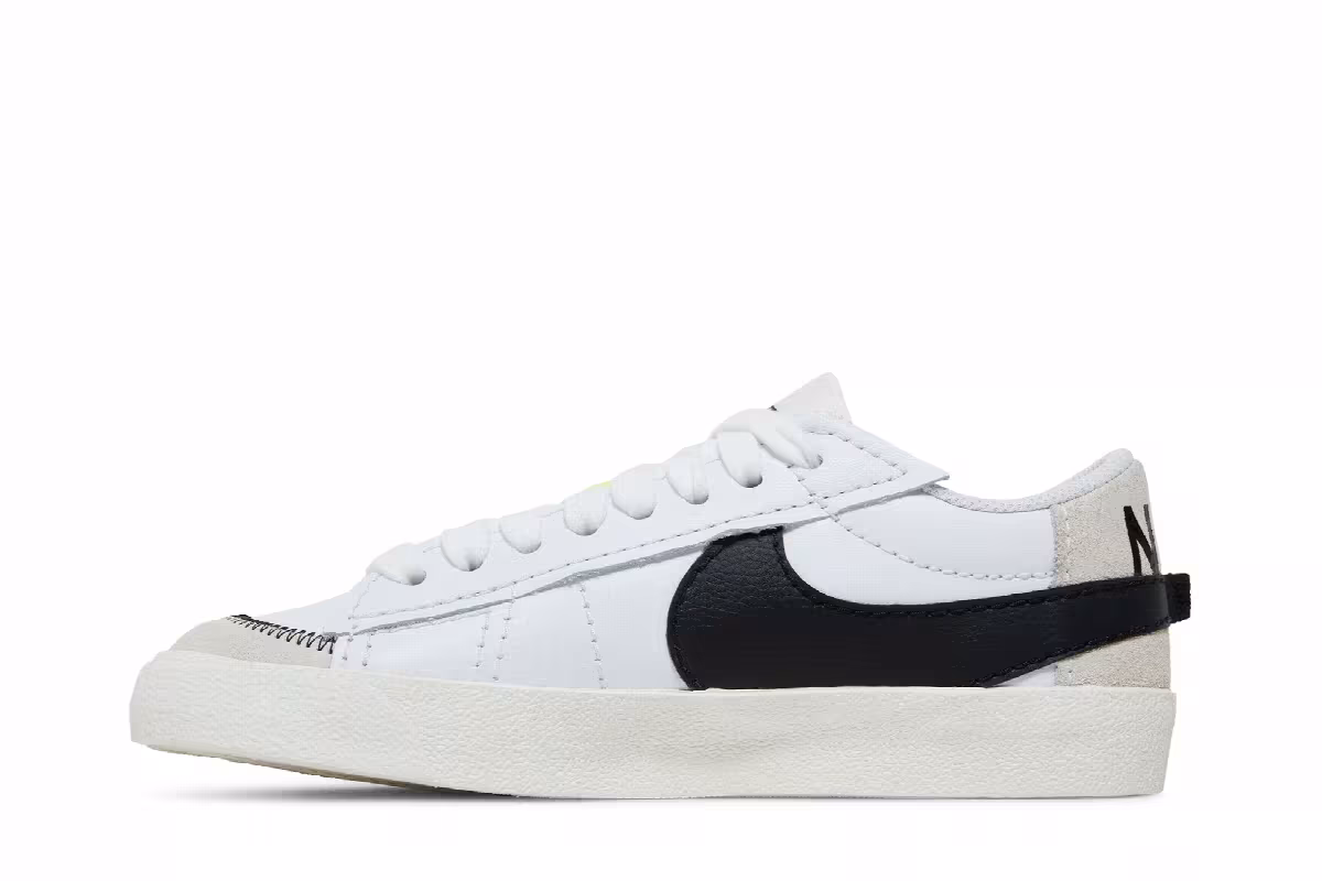Nike Women's Blazer Low Jumbo White Black, view 4