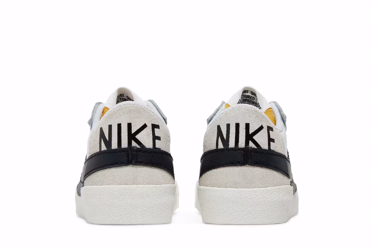 Nike Women's Blazer Low Jumbo White Black, view 7