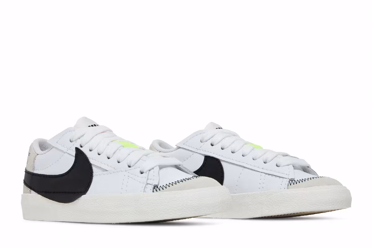 Nike Women's Blazer Low Jumbo White Black, view 9