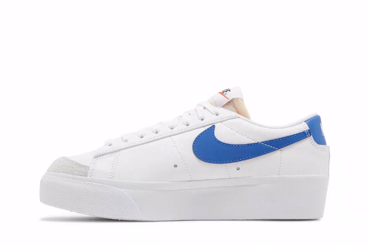 Nike Women's Blazer Low Platform White Game Royal, view 4