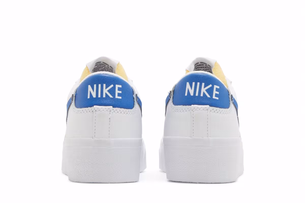 Nike Women's Blazer Low Platform White Game Royal, view 7