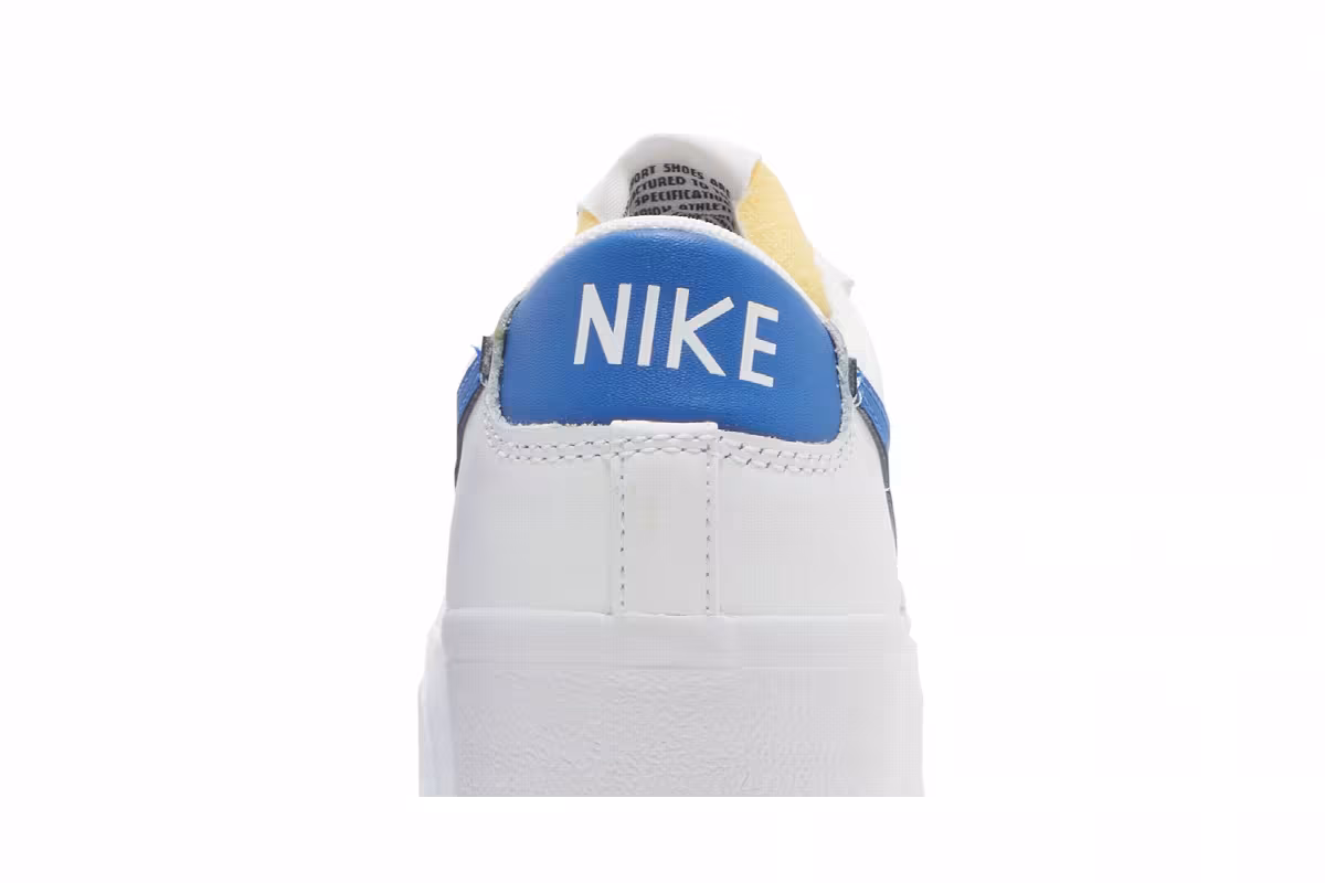 Nike Women's Blazer Low Platform White Game Royal, view 8