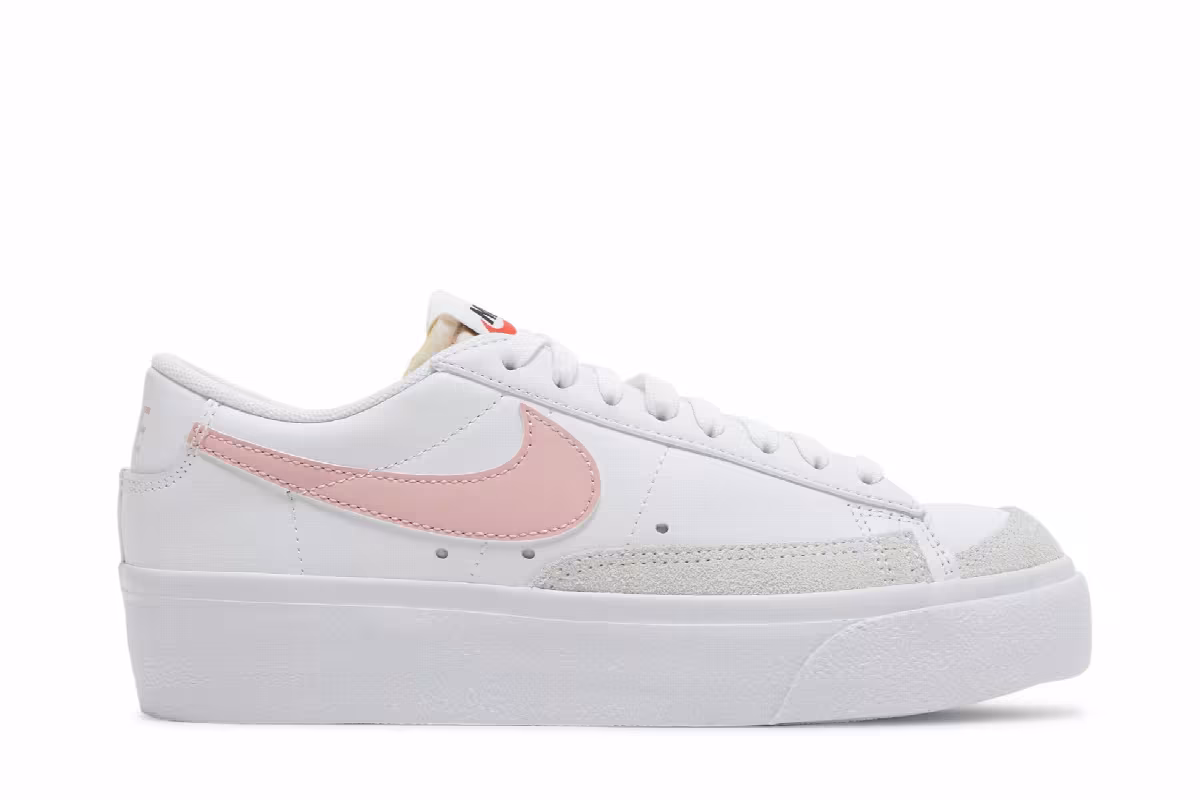 Nike Women's Blazer Low Platform White Pink Glaze, view 2