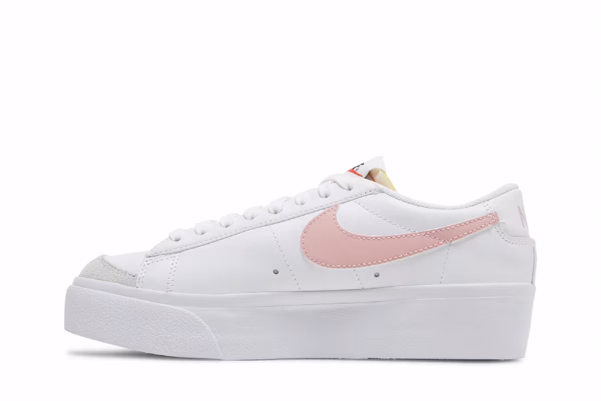 Nike Women's Blazer Low Platform White Pink Glaze, view 4