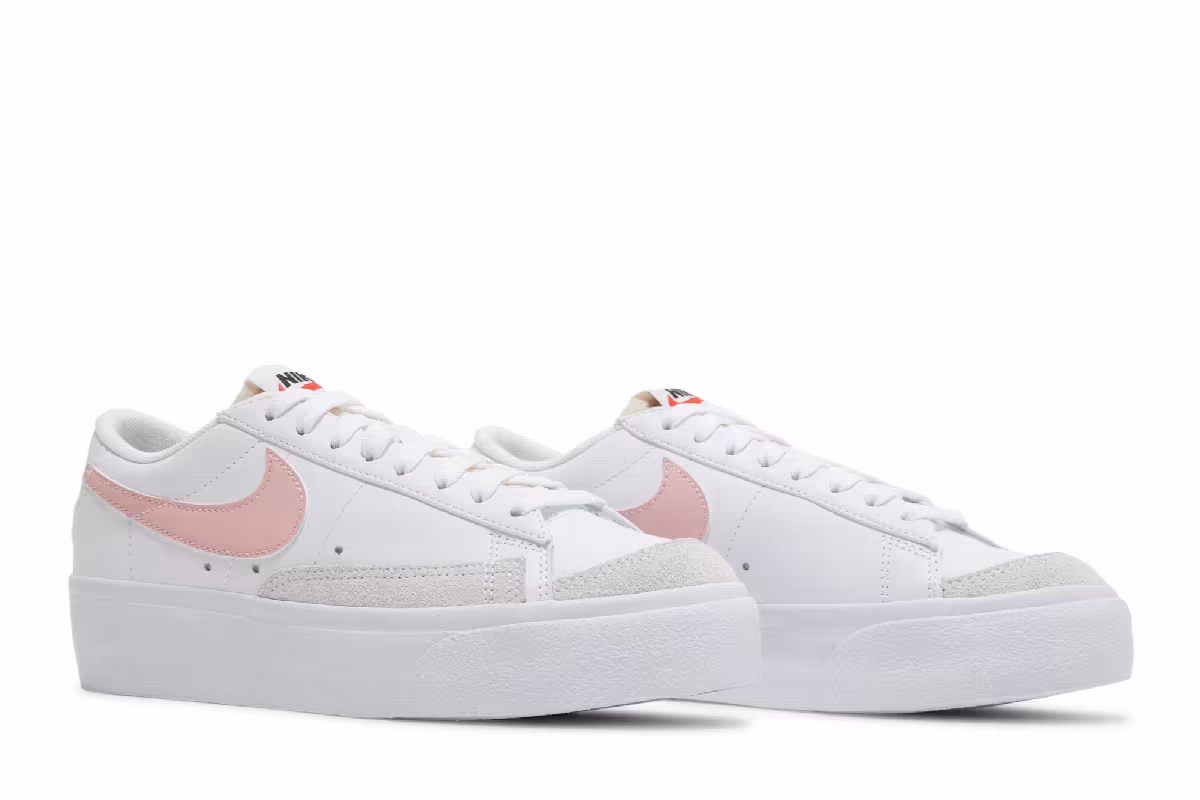 Nike Women's Blazer Low Platform White Pink Glaze, view 9