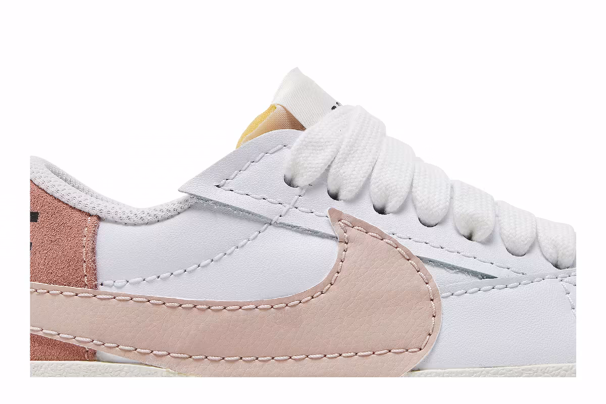 Nike Women's Blazer Low White Pink Oxford, view 3