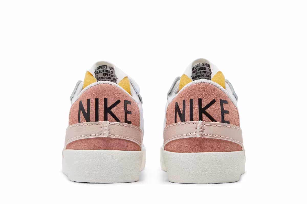 Nike Women's Blazer Low White Pink Oxford, view 7